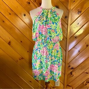 Lilly Pulitzer NWT Shirelle Skirted Romper Large Skort Dress Grove Garden